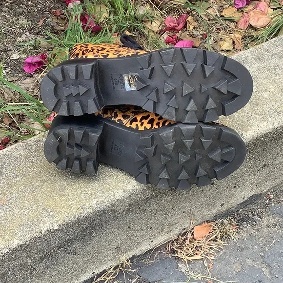 Schutz Leopard Print Boots Women Size 6.5 B - Picture 9 of 12